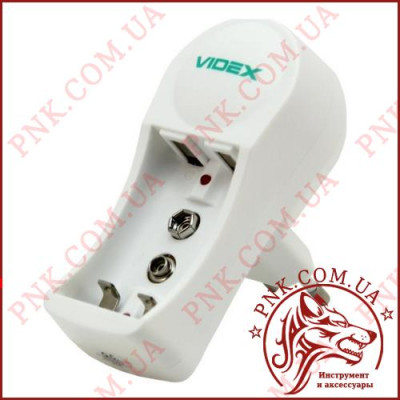 Зарядний пристрій Videx N201 для акумуляторів Ni-Mh/Cd AA/AAA + крона