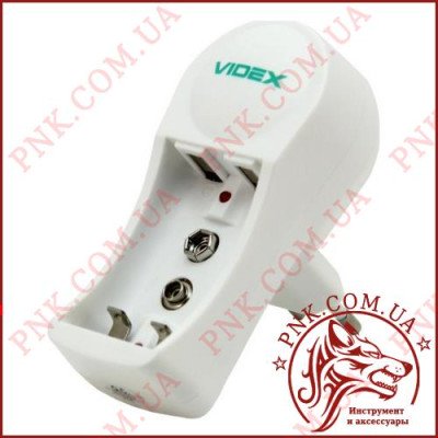 Зарядний пристрій Videx N201 для акумуляторів Ni-Mh/Cd AA/AAA + крона