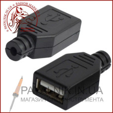 Гніздо USB тип A під шнур 1-1050