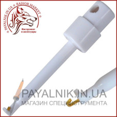 Щуп-затискач типу гачок, великий білий (12-2981W)