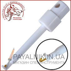 Щуп-затискач типу гачок, великий білий (12-2981W)