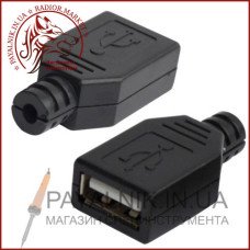 Гніздо USB тип A під шнур 1-1050