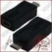 Перехідник штекер micro USB – гніздо mini USB, пластик