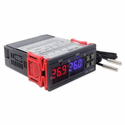 Терморегулятор STC-3008 двозонний -55-120 С, +/-1 С, 220V, 10A, OEM