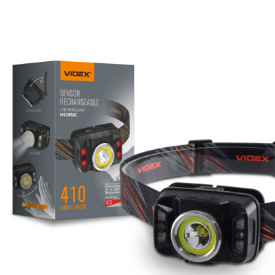 Ліхтарик налобний Videx VLF-H035C 410Lm 5000K