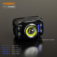 Ліхтарик налобний Videx VLF-H035C 410Lm 5000K