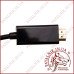 Кабель відео DisplayPort - HDMI (чорний) 1 метр