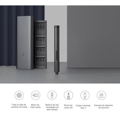 Викрутка акумуляторна електрична XIAOMI Mijia Precision (24 насадки) металевий кейс