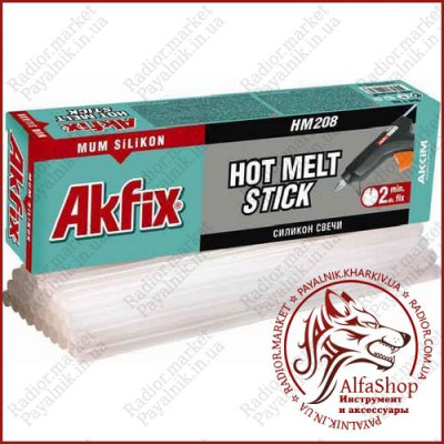 Клейовий стрижень AKFIX 8мм 30см HM 208 (1штука)