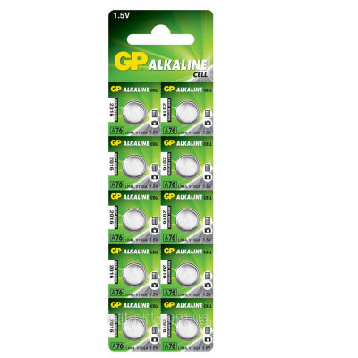 Батарейка GP Alkaline 1.5v LR60, 164, LR620, AG1 (6.8*2.15mm)