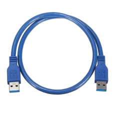 Кабель штекер USB 3.0 AM - штекер USB 3.0 AM 0.6м (синій)