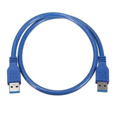 Кабель штекер USB 3.0 AM - штекер USB 3.0 AM 0.6м (синій)
