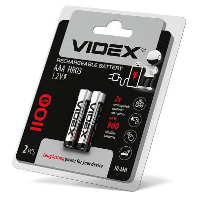 Акумулятор Videx AAA 1100 HR03 1.2V 1штука