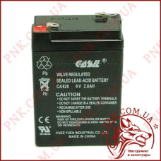 Акумулятор свинцево-кислотний Casil 6V 2.8AH (CA628)
