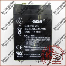Акумулятор свинцево-кислотний Casil 6V 4.5AH (CA645)
