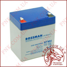 Акумулятор свинцево-кислотний Bossman Profi 12v 4AH/20HR (6FM4)