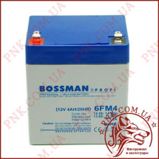 Акумулятор свинцево-кислотний Bossman Profi 12v 4AH/20HR (6FM4)
