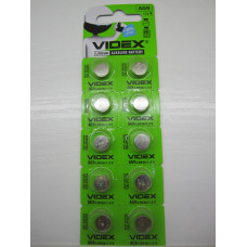 Батарейка VIDEX AG9 LR45 1.5V (9.5*3.6mm.)