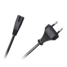 Кабель живлення подвійний 220V 2*0.75мм² 5м (вісімка) Кабель живлення подвійний 220V 2*0.75мм² 5м (вісімка)