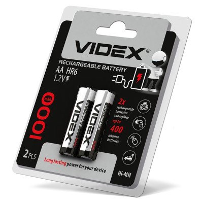 Акумулятор Videx AA 1000 HR6 1.2V 1штука