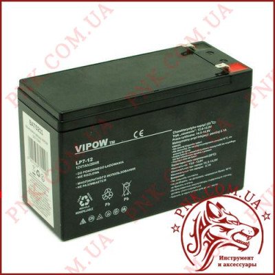 Акумулятор гелевий Vipow 12V 7.0Ah (BAT0211)