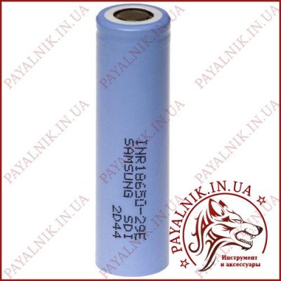Акумулятор 18650 літієвий Samsung 2900mah (29E)
