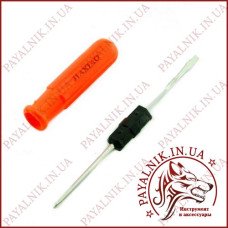 Викрутка двостороння PH0+SL3mm 125mm. JIAXIAO