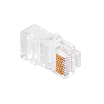 Конектор інтернет RJ-45 штекер під обтиск, прохідний (premium quality) CAT 5