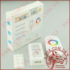 Контролер RGB OEM 12-24V 18A 3 канали по 6A, сенсорний пульт 2.4GHz