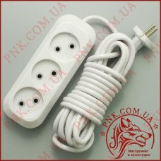Подовжувач мережі SVITTEX SV-008-5 5м, 3 розетки, 2.2кВт