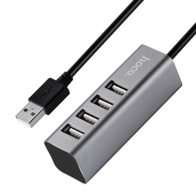 Хаб Hoco USB 4 USB 2.0 HUB Adapter (HB1) 80см.