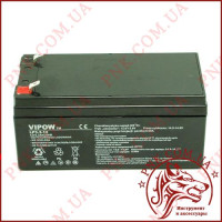 Акумулятор гелієвий Vipow 12V 3.3Ah (BAT0219)