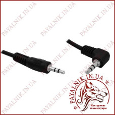 Аудіо кабель mini jack 3.5мм 0.5м кутовий (KPO2743-0.5) (aux audio cable)