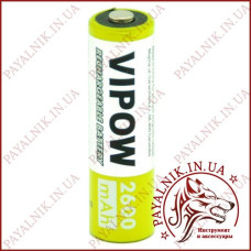 Акумулятор VIPOW HR6 2600mAh Ni-MH (1 штука) Висока якість!