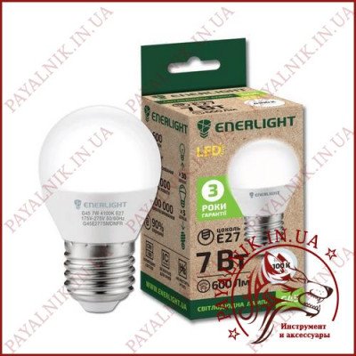 Лампа світлодіодна ENERLIGHT G45 7W 4100K E27