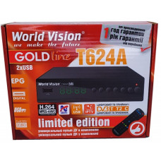 TV тюнер World Vision T624A T2 2 USB дисплей + розумний пульт