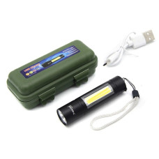 Ліхтарик кишеньковий X-Balog від акумулятора Li-on BL-1501 зарядка від Micro USB