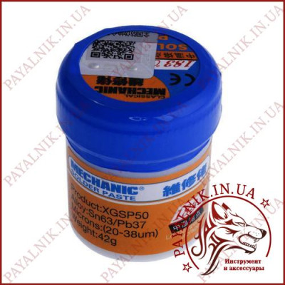 Паяльна паста MECHANIC XG-50 банку 35 грам для BGA SMD (Sn63/Pb37)