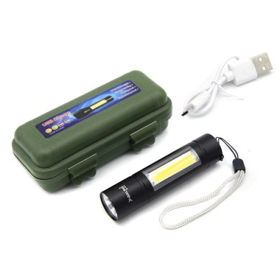 Ліхтарик кишеньковий X-Balog від акумулятора Li-on BL-1501 зарядка від Micro USB