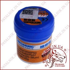 Паяльна паста MECHANIC XG-50 банку 35 грам для BGA SMD (Sn63/Pb37)