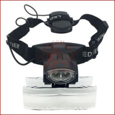 Бінокулярна лупа окуляри 9892C, Led підсвічування, змінні лінзи, зручне кріплення