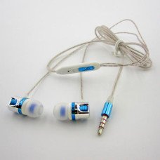 Наушники XLK L338 с микрофоном и регулятором громкости silver