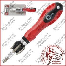 Викрутка реверсивна з комплектом насадок INTERTOOL HT-0408