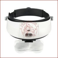 Бінокулярна лупа окуляри MG81001-G, Led підсвічування, змінні лінзи, зручне кріплення Бінокулярна лупа окуляри MG81001-G, Led підсвічування, змінні лінзи, зручне кріплення
