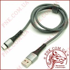 USB кабель Aspor-A193 Type-C 2.4A/ 1м-сірий